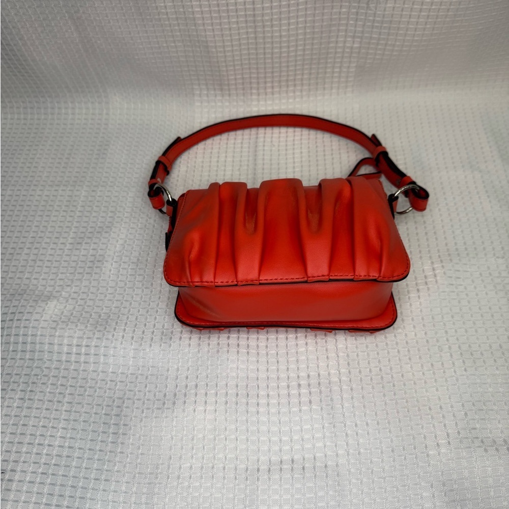 Tahari Vibrant Red/Orange Crossbody Bag - Picture 2 of 5